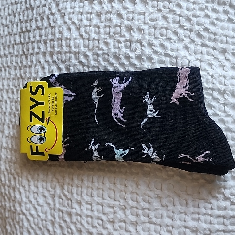 3/$20 Foozy Funny Cat Socks!